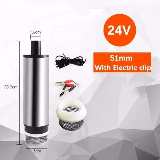 12l/min 38/51MM Dc Electric Submersible Pump For Pumping Diesel Oil Water , Fuel Transfer Pump ,oil Suction Pump , 12 24 V Volt
