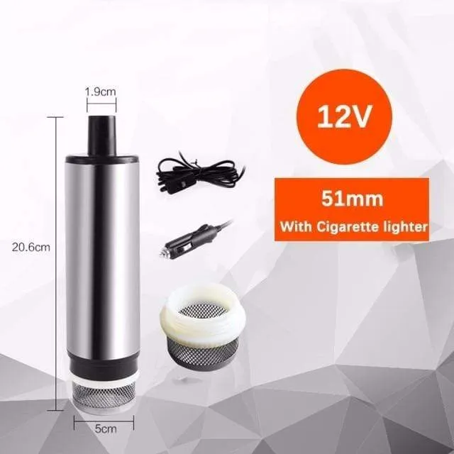 12l/min 38/51MM Dc Electric Submersible Pump For Pumping Diesel Oil Water , Fuel Transfer Pump ,oil Suction Pump , 12 24 V Volt