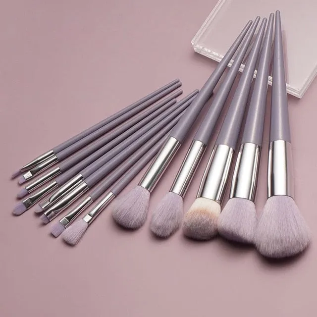 13 PCS Makeup Brushes Set Eye Shadow Foundation Women Cosmetic Brush Eyeshadow Blush Powder Blending Beauty Soft Make Up Tools