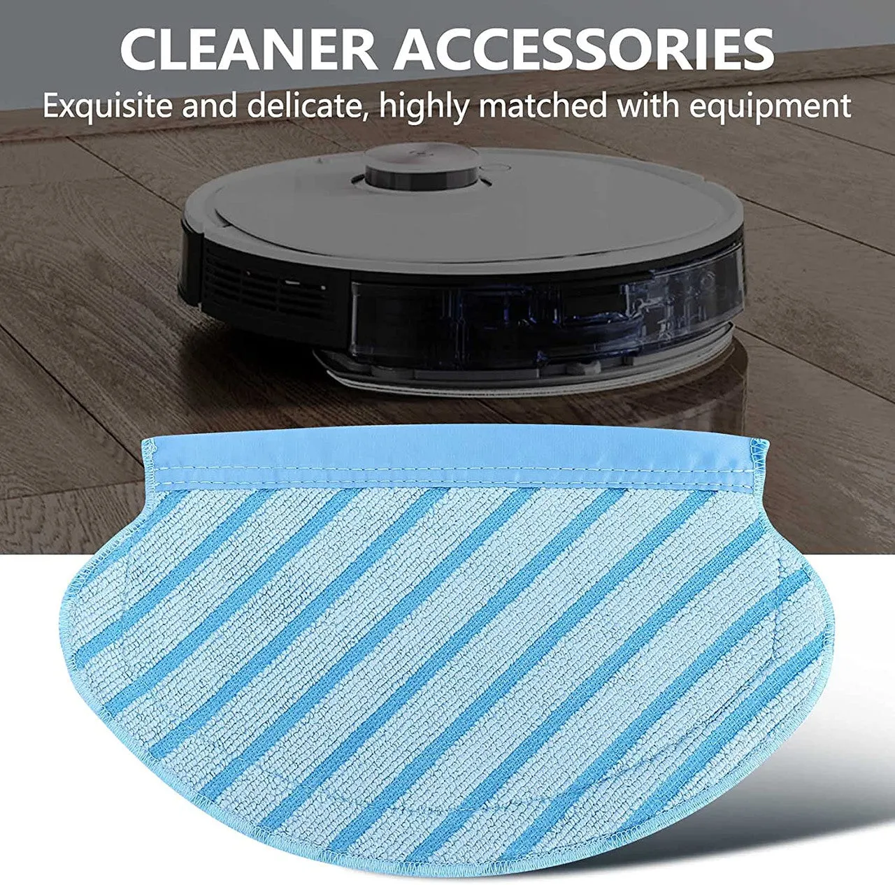 2x Reusable Mopping Pads | Compatible with Ecovacs Deebot Ozmo 700, 750, 920, 950, T5, N5, N7