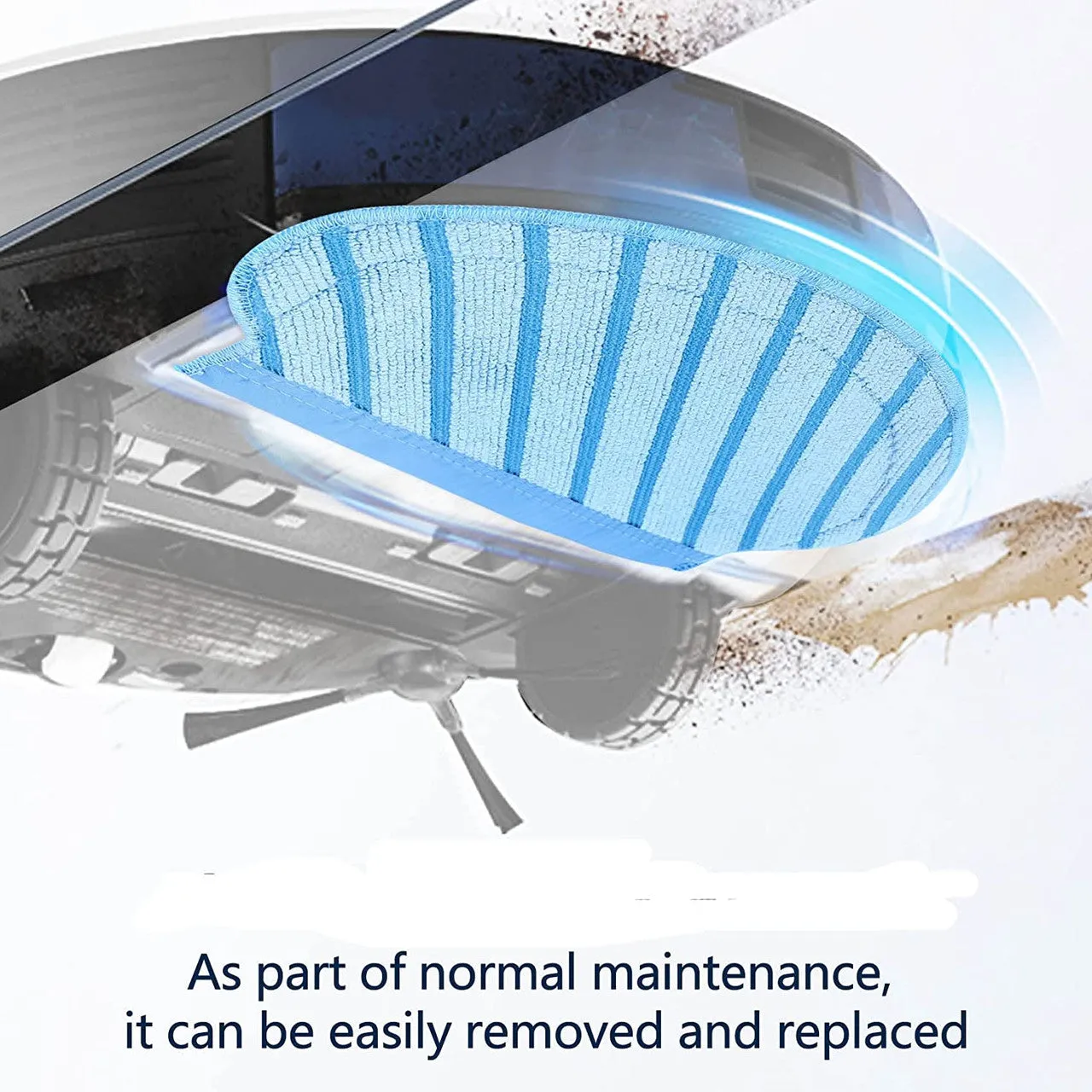 2x Reusable Mopping Pads | Compatible with Ecovacs Deebot Ozmo 700, 750, 920, 950, T5, N5, N7