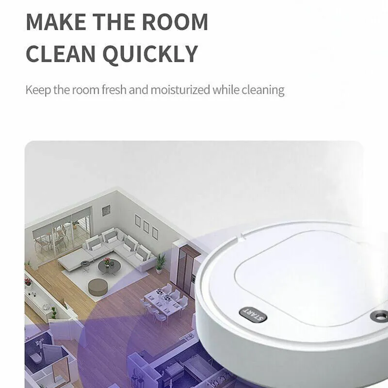 3 IN 1 Smart Robot Vacuum Cleaner | Auto Cleaning | Microfiber Mop | Floor Sweeper