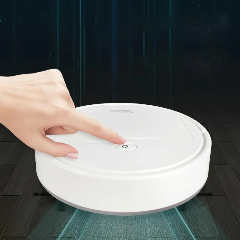 3-in-1 Smart Vacuum Cleaner Robot | Rechargeable Multifunctional Dry / Wet | Black