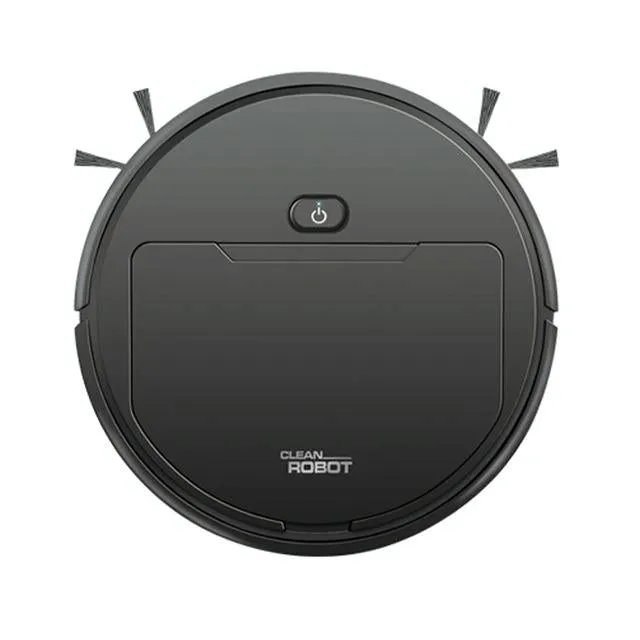 3-in-1 Smart Vacuum Cleaner Robot | Rechargeable Multifunctional Dry / Wet | Black