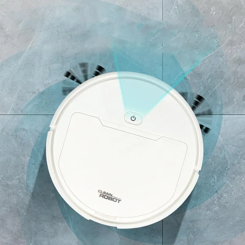 3-in-1 Smart Vacuum Cleaner Robot | Rechargeable Multifunctional Dry / Wet | White