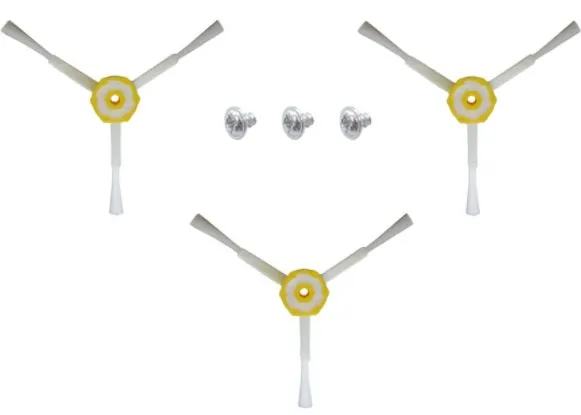3x Spinning Side Brushes | Compatible with iRobot Roomba 500, 600, 700, 800, 900 Series