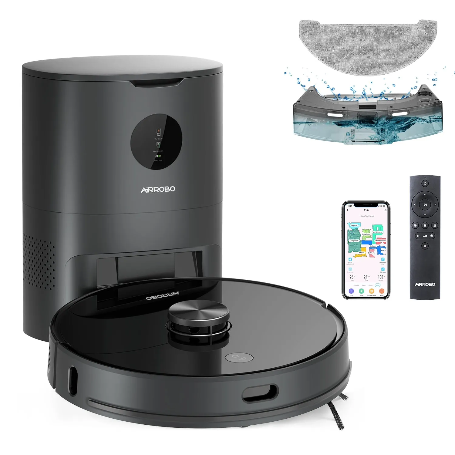 AIRROBO T10  | 2 in 1 Robot Vacuum and Mop | Self Emptying