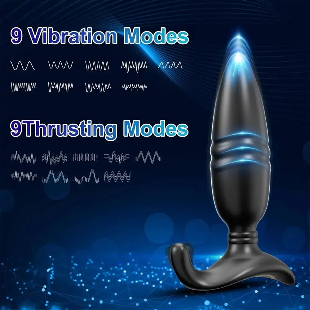 App & Remote Control Thrusting Anal Vibrator Prostate Massager