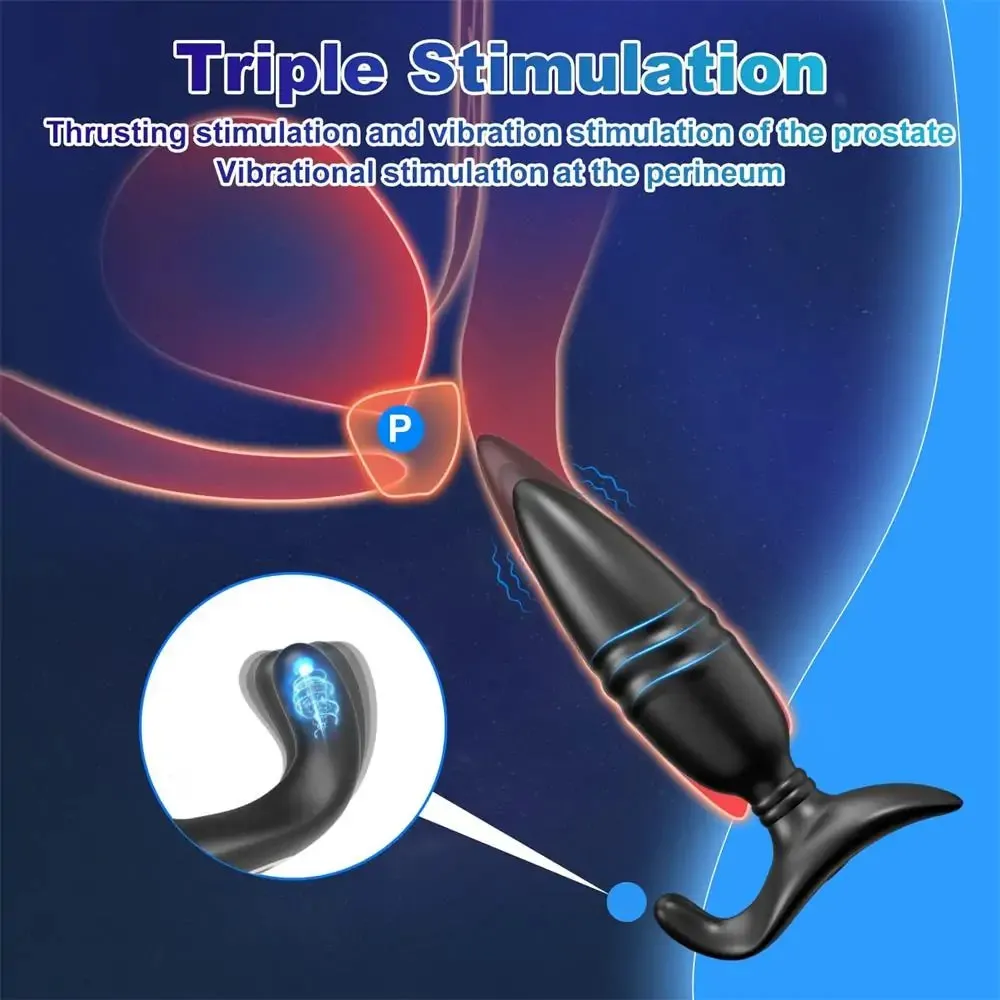 App & Remote Control Thrusting Anal Vibrator Prostate Massager