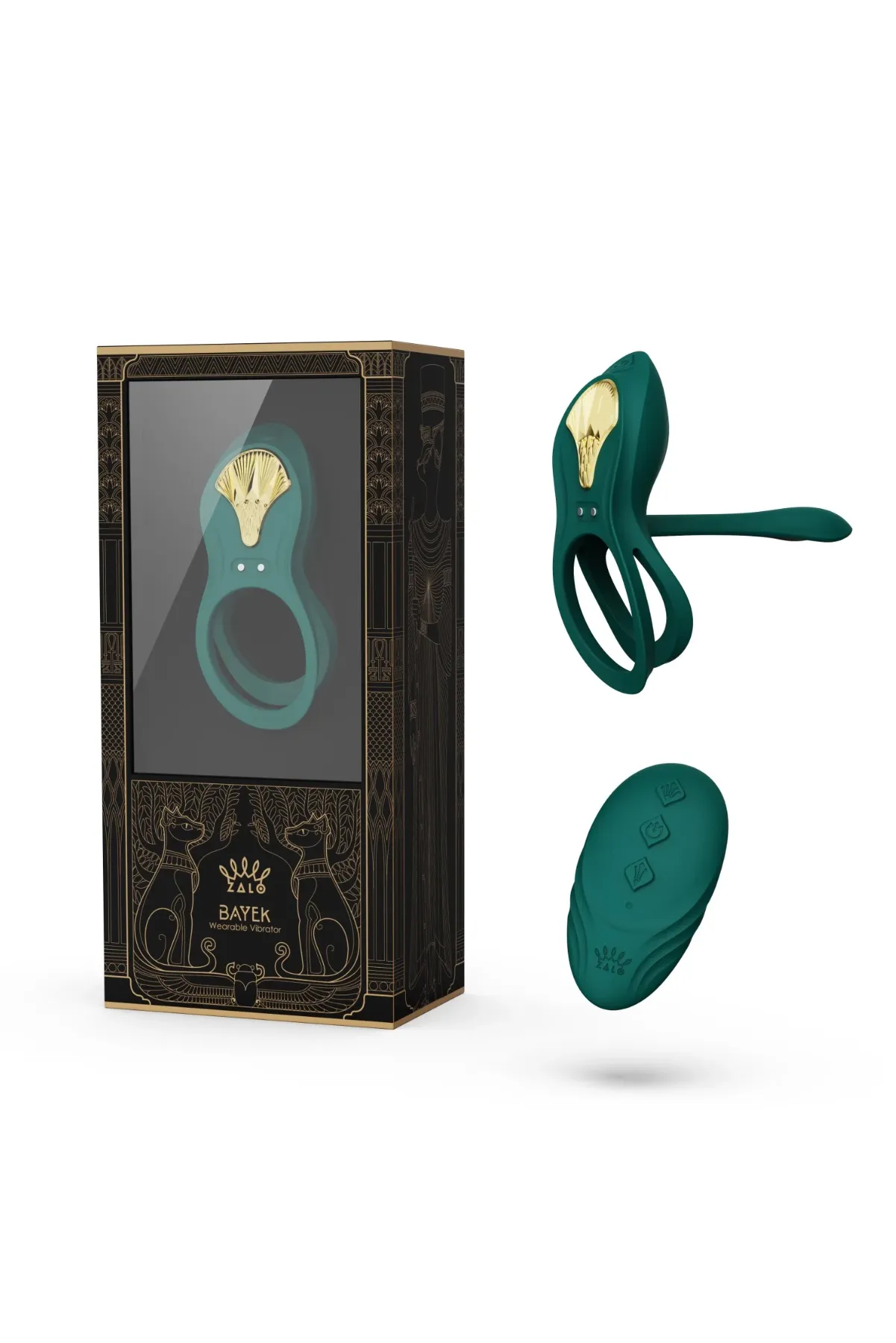 Bayek Vibrating Couple's Ring - Turquoise Green