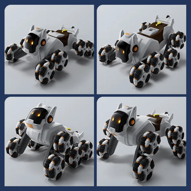 [Beste cadeau voor kind]Afstandsbediening Rotatie Robot Hond Auto Speelgoed