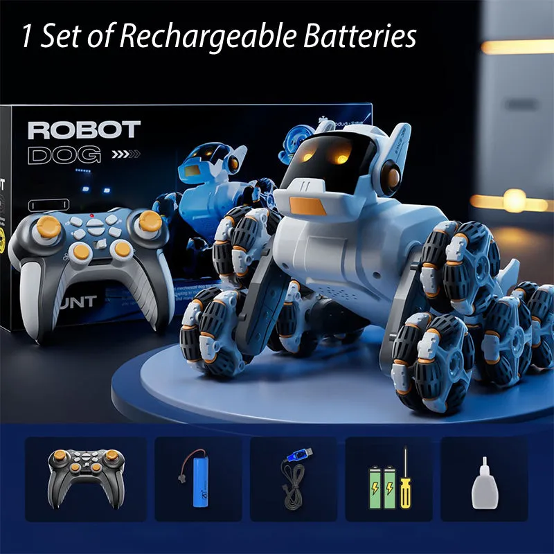 [Beste cadeau voor kind]Afstandsbediening Rotatie Robot Hond Auto Speelgoed