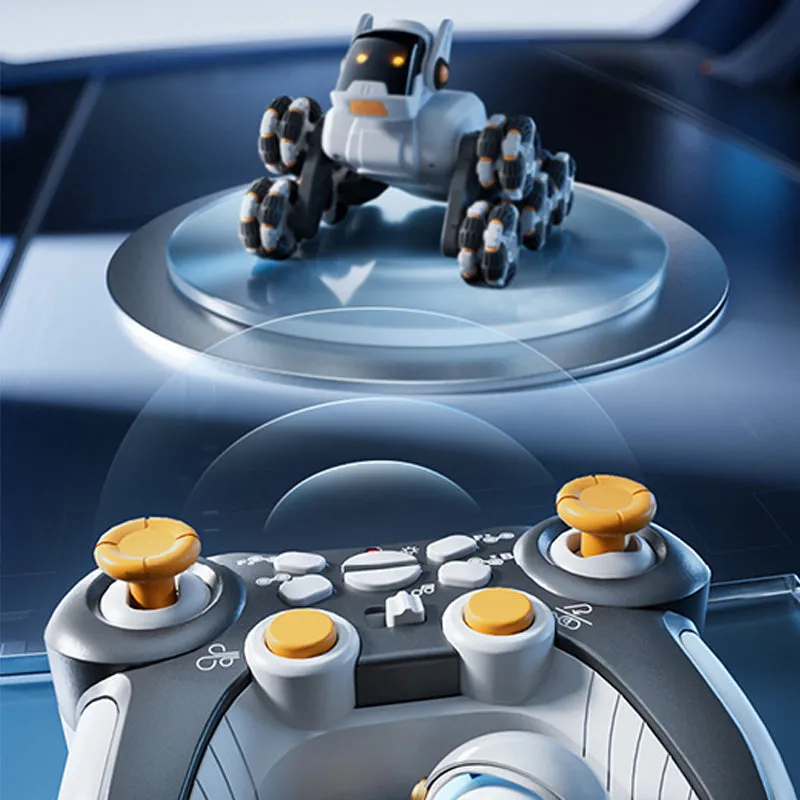 [Beste cadeau voor kind]Afstandsbediening Rotatie Robot Hond Auto Speelgoed