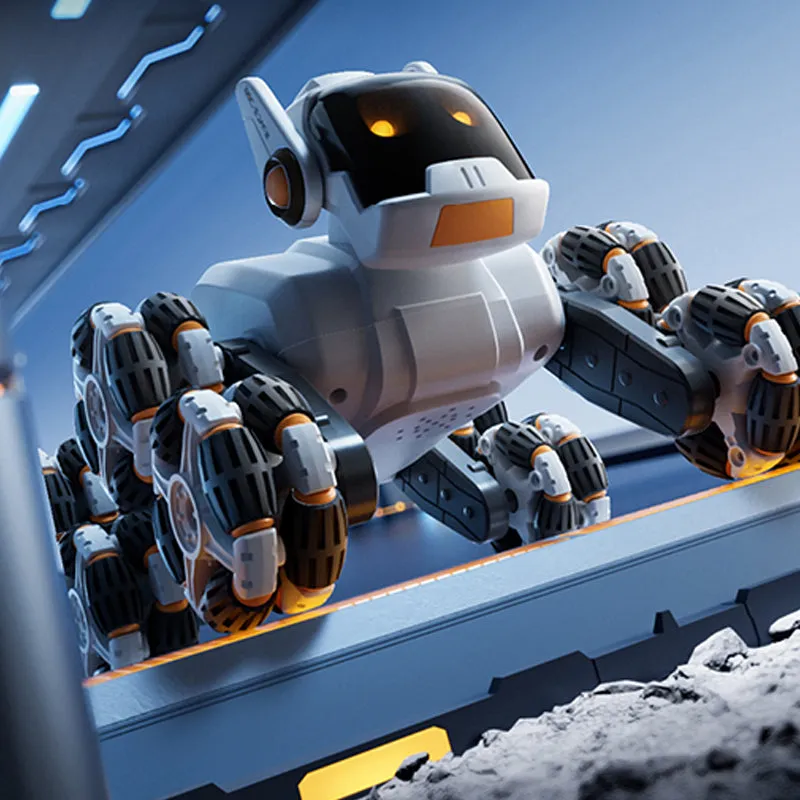 [Beste cadeau voor kind]Afstandsbediening Rotatie Robot Hond Auto Speelgoed