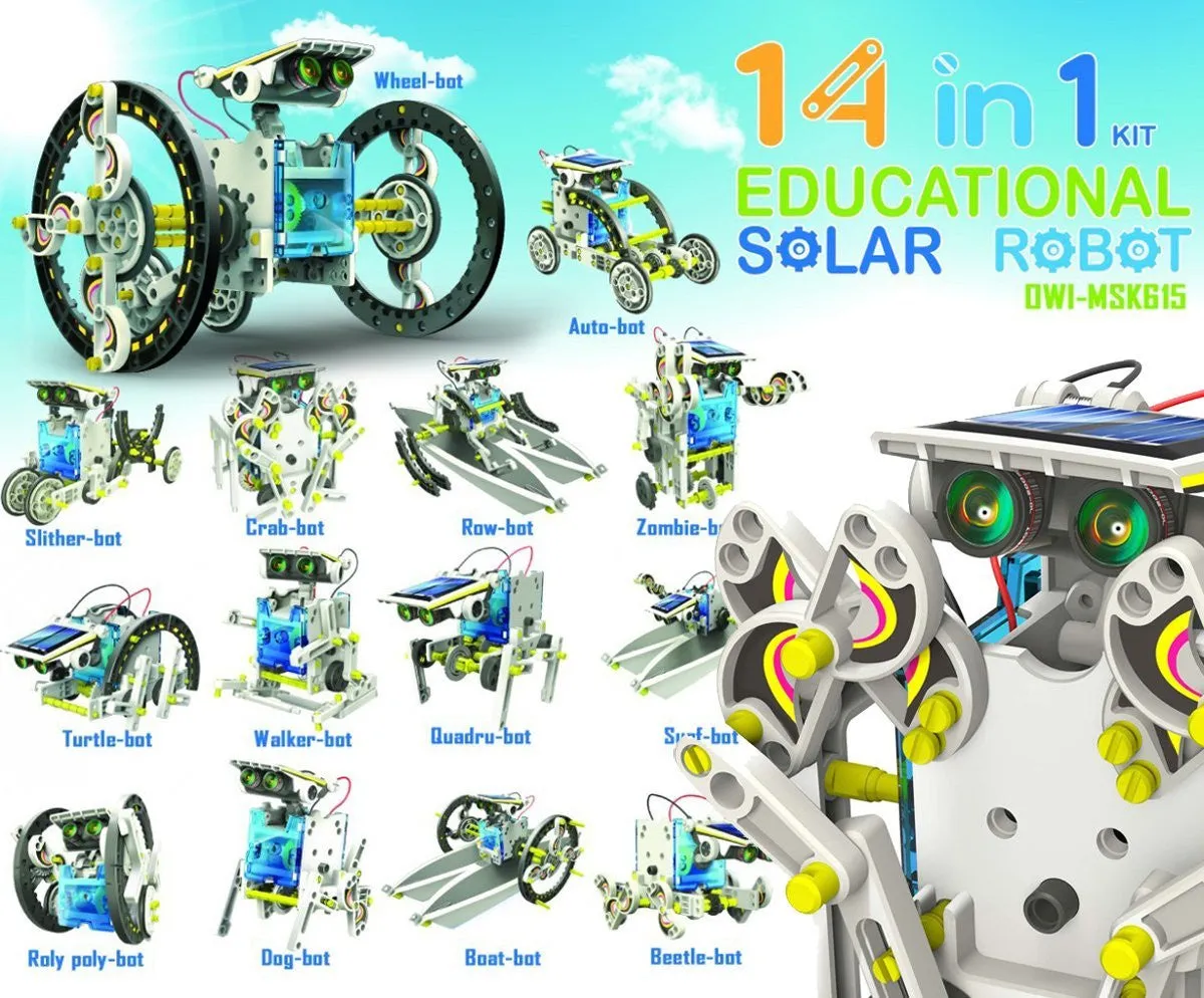 CIC - 14 in 1 Educational Solar Robot Kit
