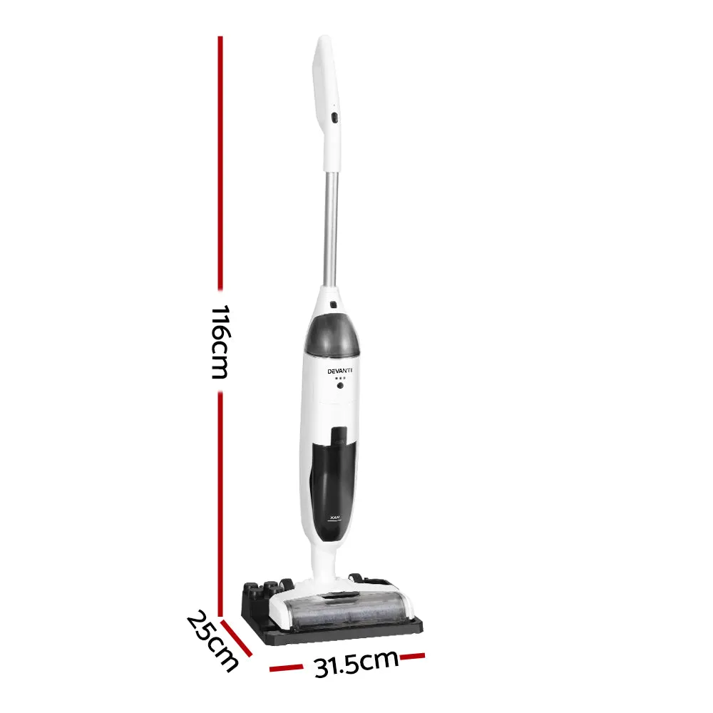 Cordless Wet-Dry Vacuum Cleaner, Mop, HEPA Filter - Devanti