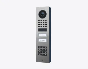 DoorBird IP Intercom Video Door Station D1102KV 2 Button with Keypad, SURFACE MOUNT Stainless / PVD / PC finishes