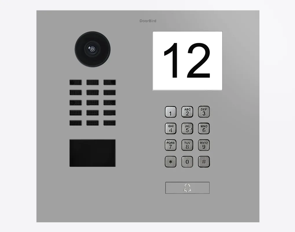 DoorBird IP Intercom Video Door Station D2101IKH with Keypad - Flush backbox and Surface backbox available separately