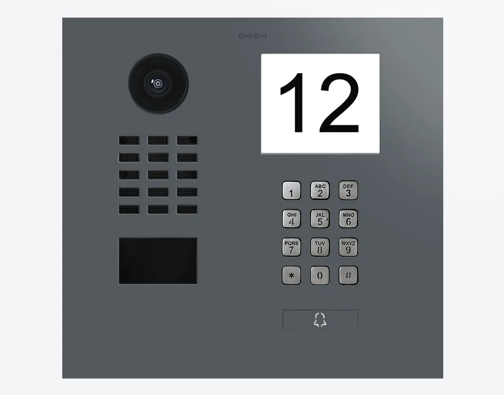 DoorBird IP Intercom Video Door Station D2101IKH with Keypad - Flush backbox and Surface backbox available separately