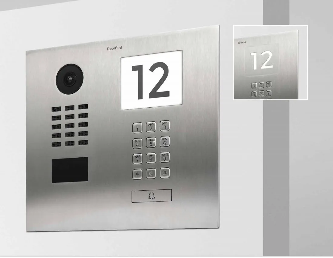 DoorBird IP Intercom Video Door Station D2101KH with Keypad - Flush backbox and Surface backbox available separately