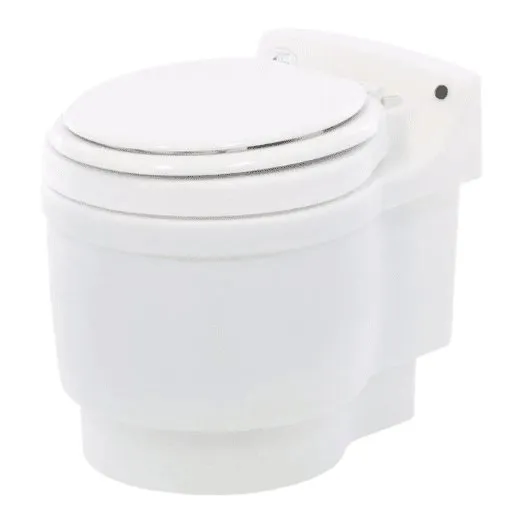Dry Flush Portable Toilet with DC Power Cord by Laveo - DF1045DC