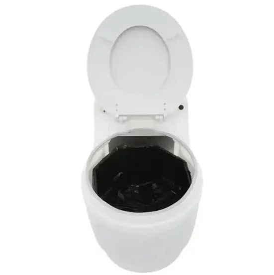 Dry Flush Portable Toilet with DC Power Cord by Laveo - DF1045DC