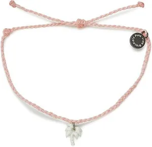 Engraved Mop Palm Silver Bracelet
