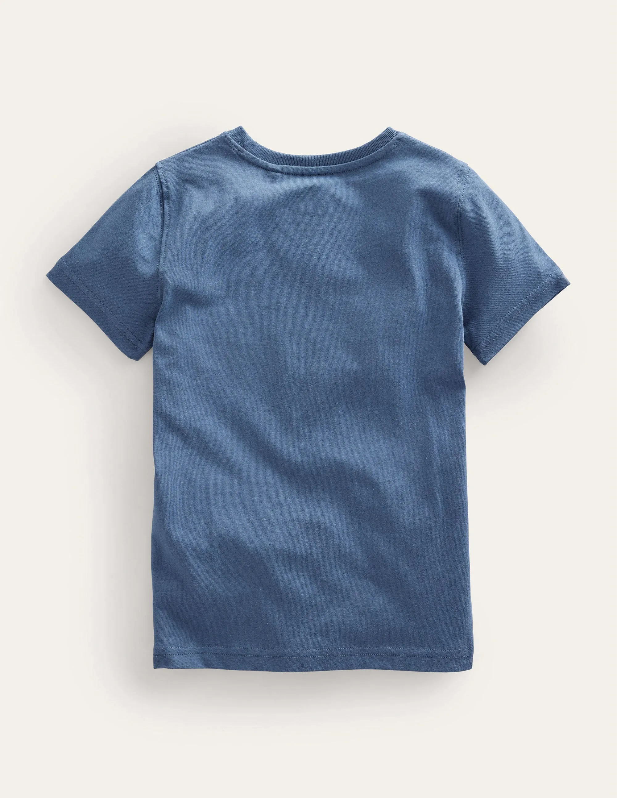 Glow Slogan T-shirt-Robot Blue Space