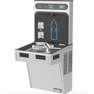 Halsey Taylor HTHB-HACG8SS-WF | Wall-mounted Bottle Filling Station | Filtered, High-efficiency chiller, HAC-style fountain, Stainless Steel color finish