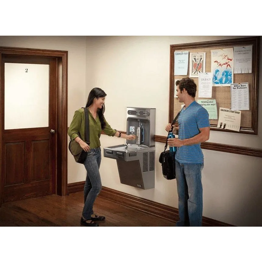 Halsey Taylor HTHB-HACG8SS-WF | Wall-mounted Bottle Filling Station | Filtered, High-efficiency chiller, HAC-style fountain, Stainless Steel color finish