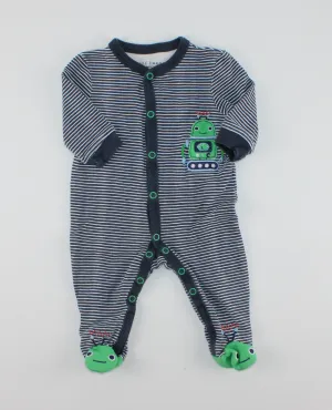 JOE FRESH ROBOT PYJAMAS 0-3M PRE-LOVED
