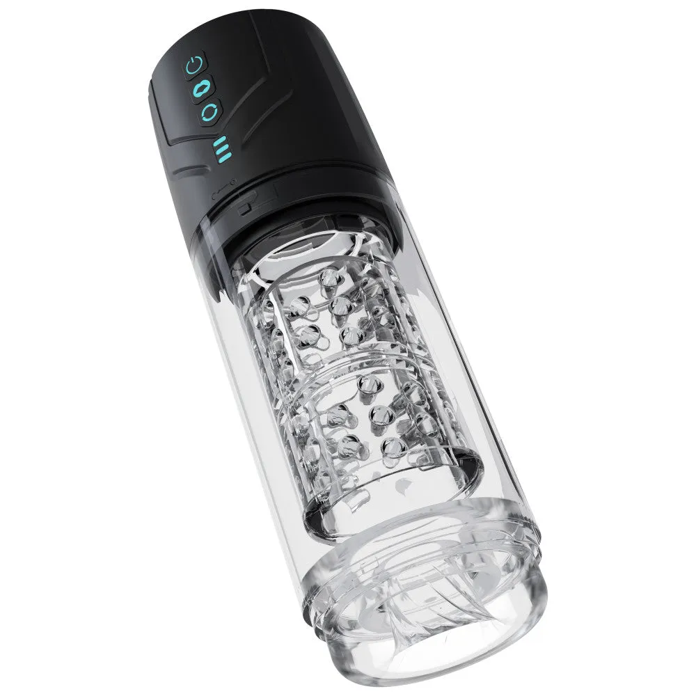 M For Men By Blush® | Whirlwind Pro – Rotating & Sucking Automatic Male Masturbator With Auto Suction Technology – Black