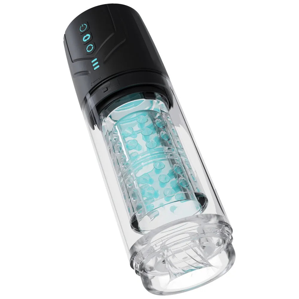 M For Men By Blush® | Whirlwind Pro – Rotating & Sucking Automatic Male Masturbator With Auto Suction Technology – Black