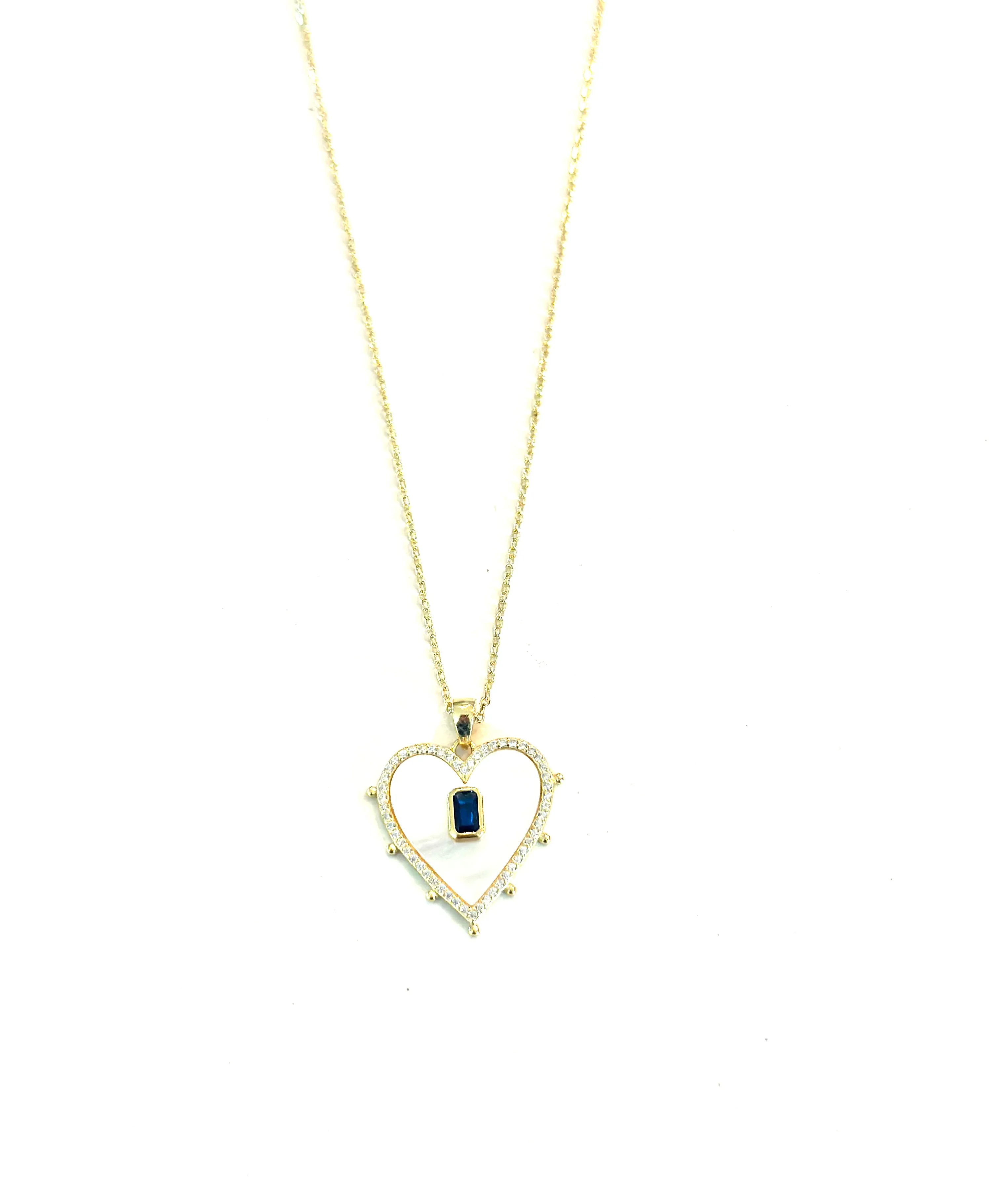 Mikayla Mother Of Pearl Heart