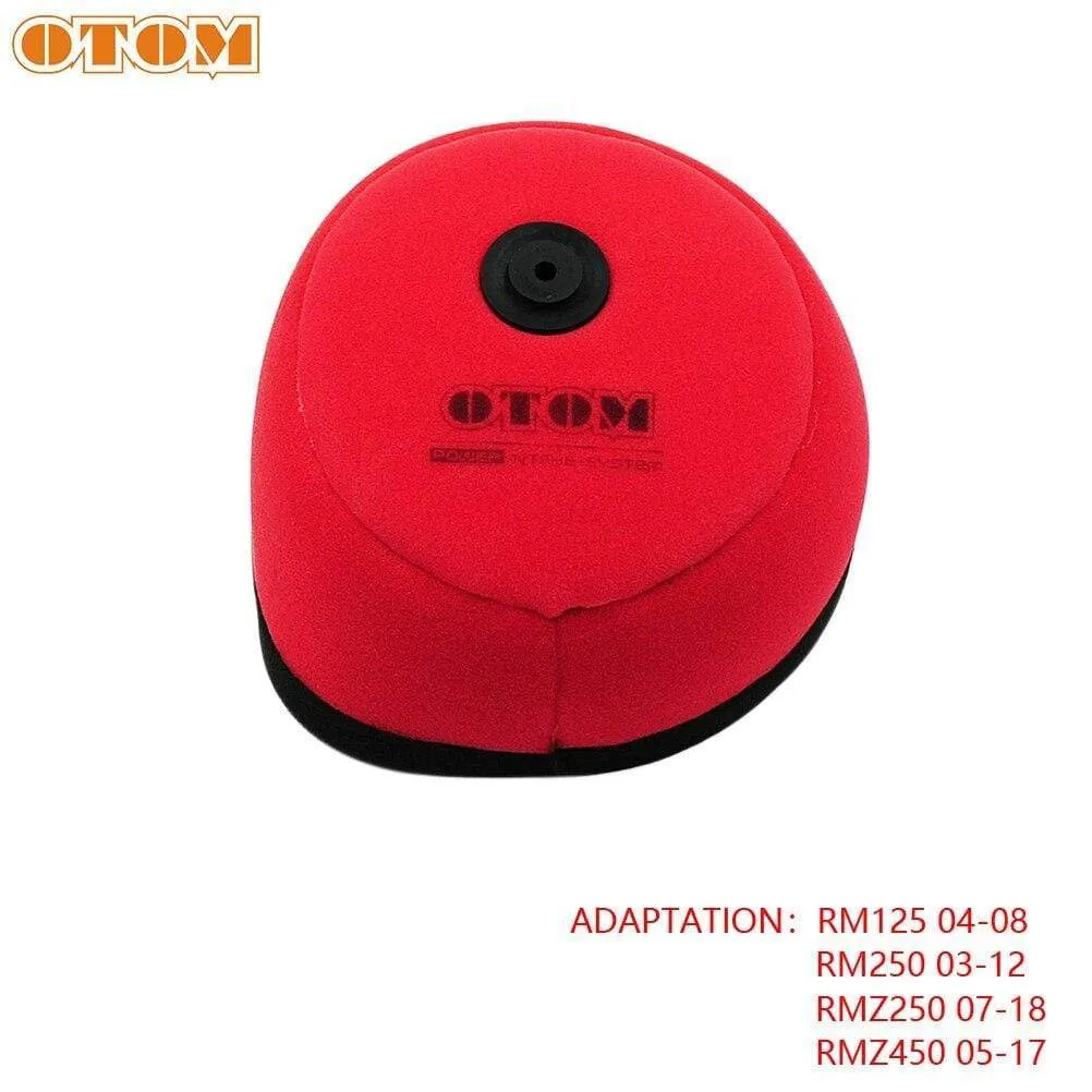Motorcycle Air Filter Intake Cleaner Dual Foam For SUZUKI RM125 250 RMZ250 RMZ450 Off Road Motorcross Air Filters Cartridge