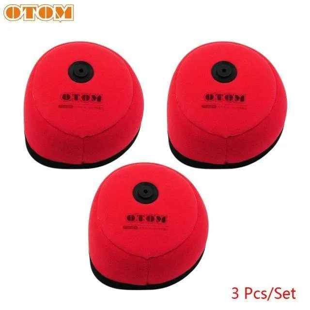 Motorcycle Air Filter Intake Cleaner Dual Foam For SUZUKI RM125 250 RMZ250 RMZ450 Off Road Motorcross Air Filters Cartridge