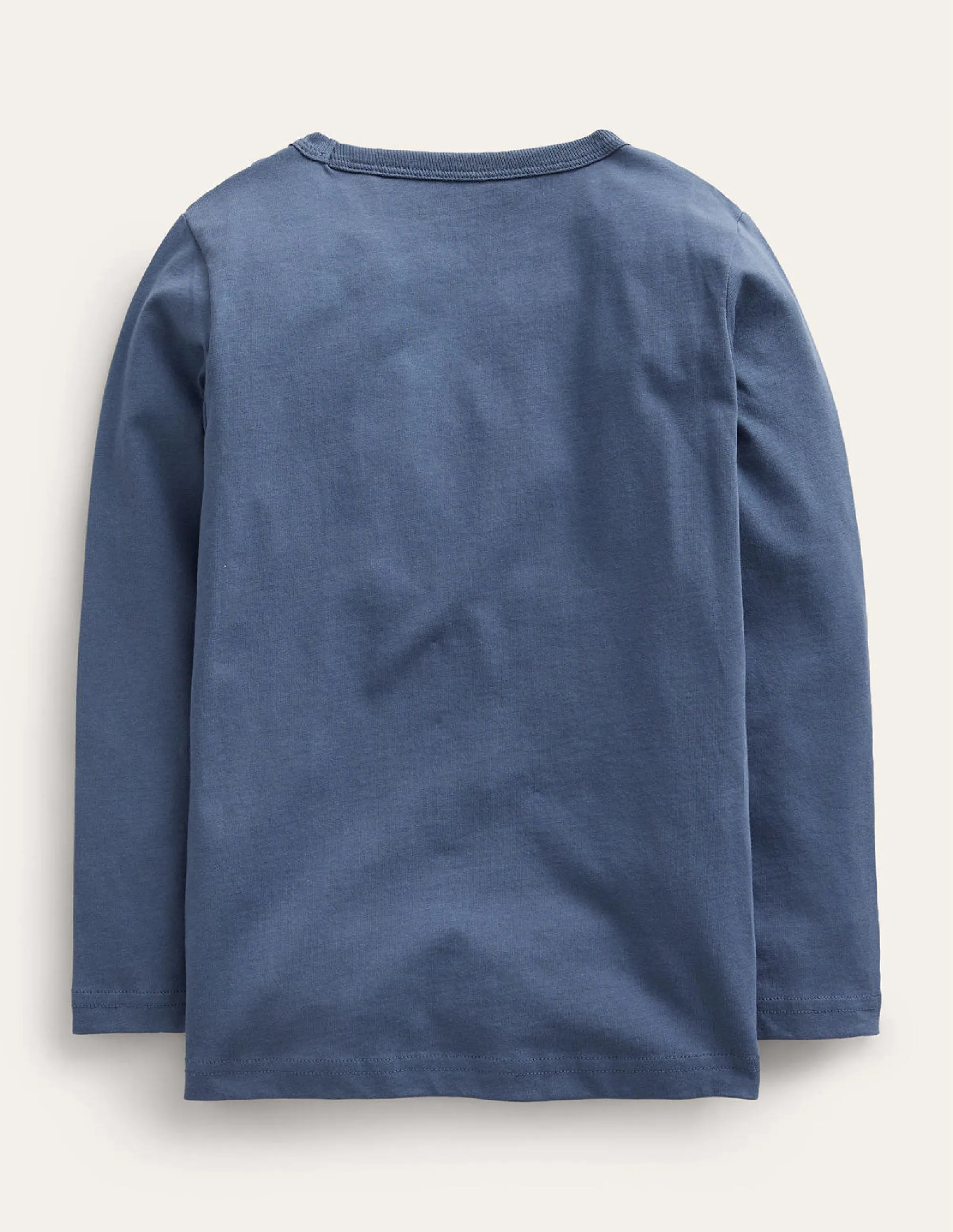 Printed GITD Relaxed T-shirt-Robot Blue